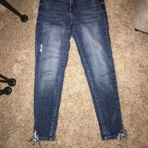 KanCan High Rise Distressed Skinny Jeans Size 27
